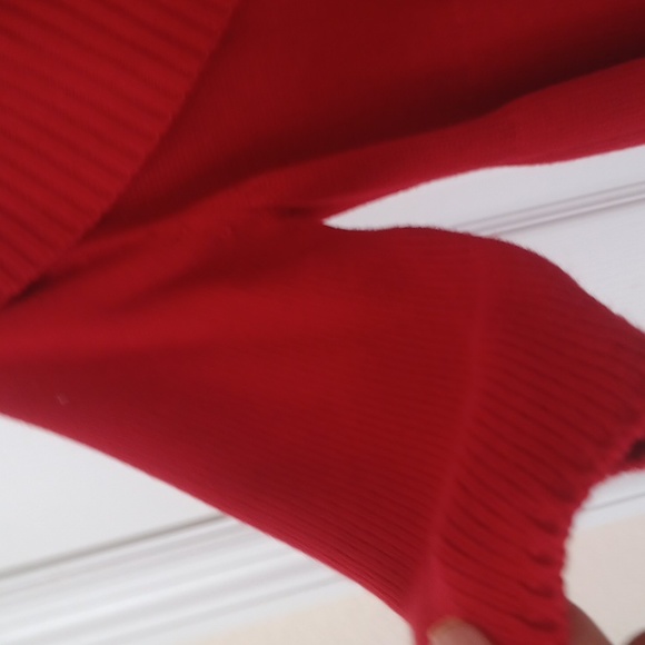 Sweater Jacket,Red,SmallEUC - Picture 6 of 9